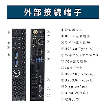 Amazon.co.jp: 【整備済み品】 DELL ミニ デスクトップPC