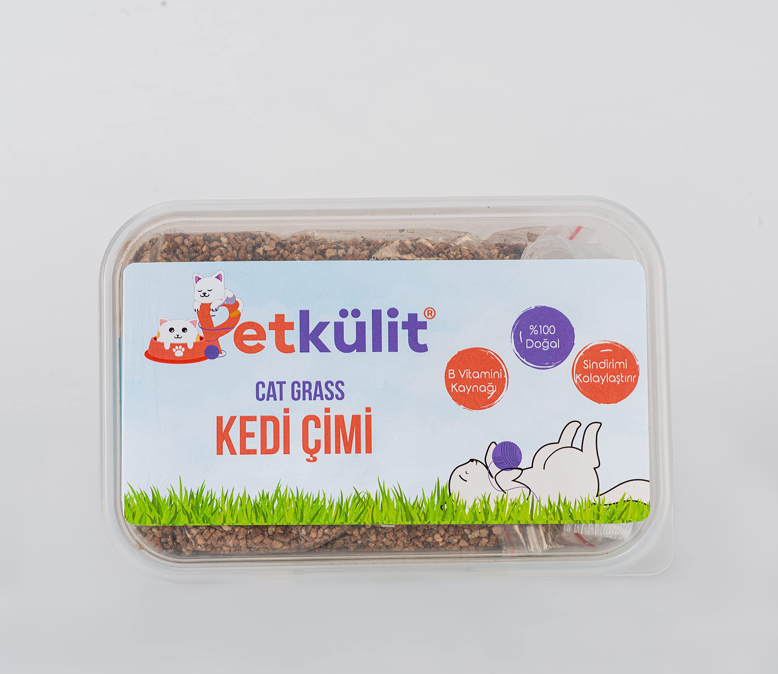 Petkülit Kedi Çimi - Şeffaf