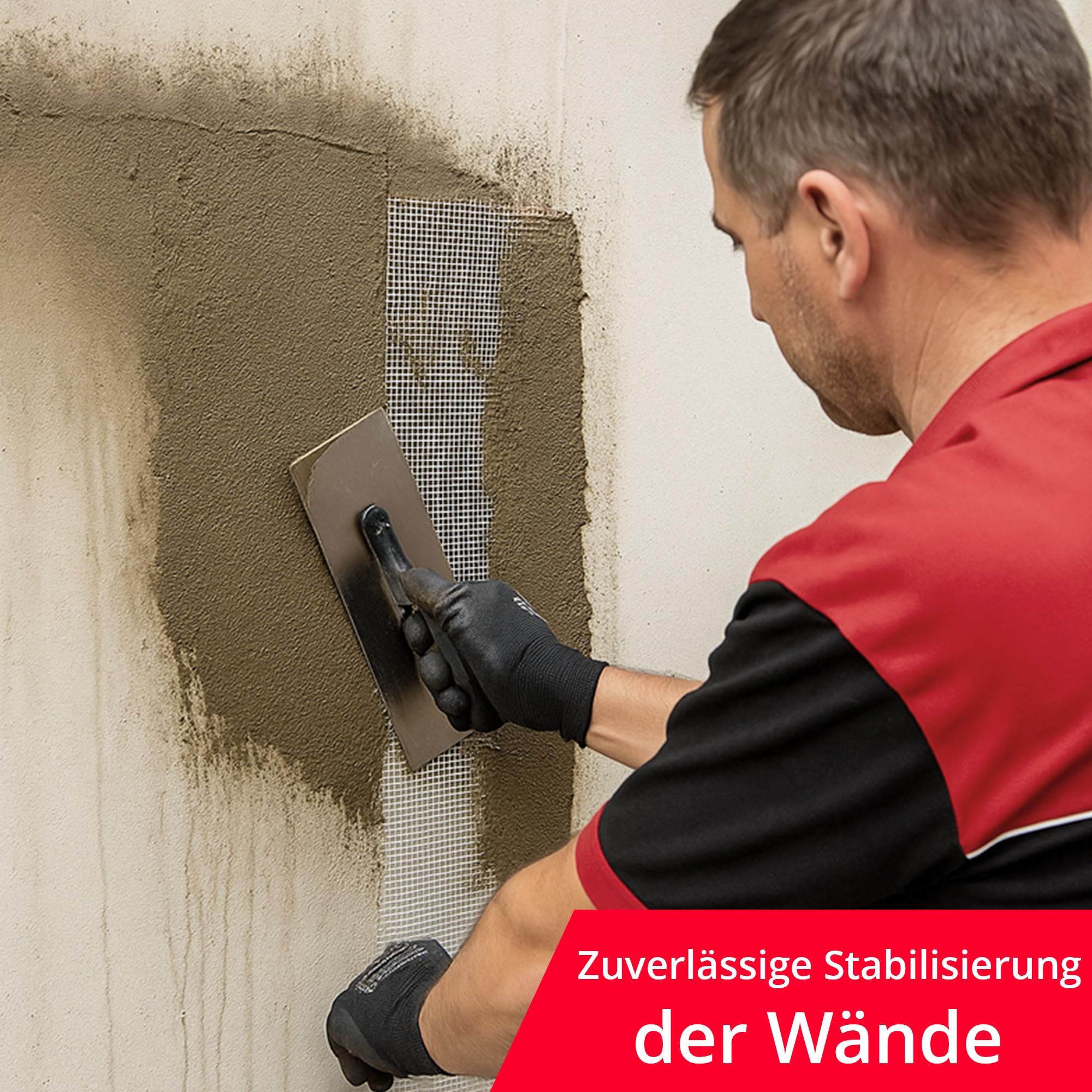 BORNIT Glasgittergewebe 50mx1m Alkalibeständiges Glasfaser Armierungsgewebe | für Bauwerksabdichtungen und Renovierungen, Verstärkungseinlage nach ETAG 004