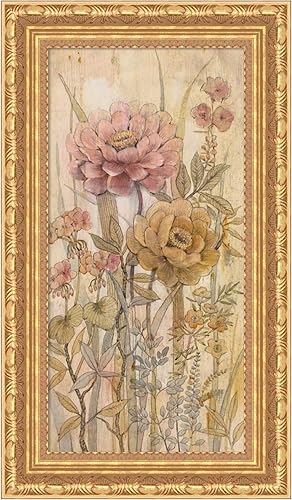 Miniatura 7 de Amanti Art Lienzo decorativo para pared de 36 x 20 pulgadas, diseño floral Chinoiserie II por Tim O'Toole, arte de pared de flores, decoración