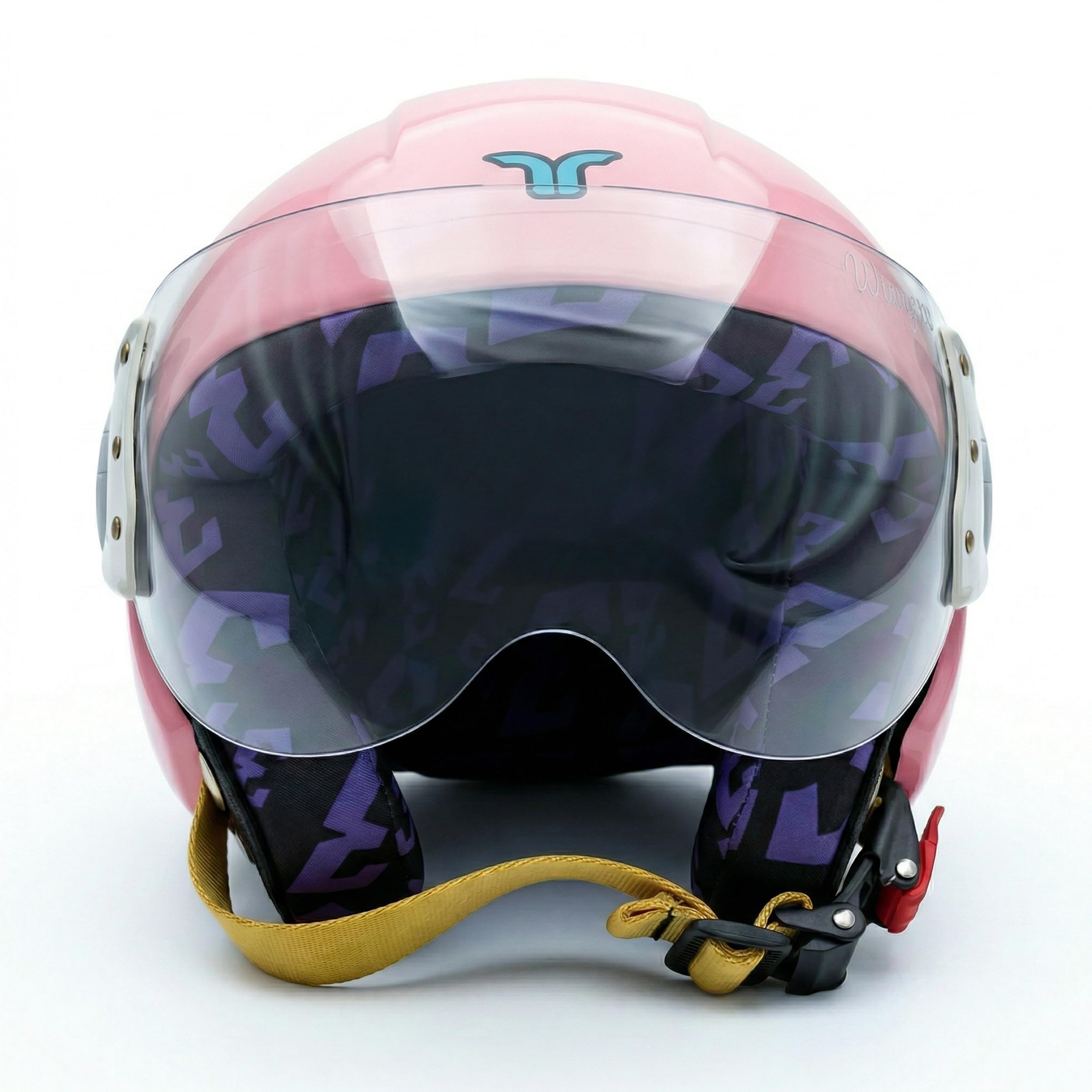 HYP3 Junior Solid ISI Certified Open Face Kids Helmet for Boys & Girls | Lightweight & Impact Resistant Safety Helmet for Children - Scooter/Motorcycles (Rose Gold, S)-image-18