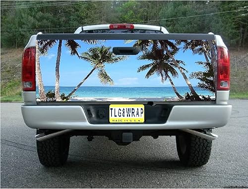 Miniatura 5 de GRAPHIX EXPRESS Calcomanía para puerta trasera de camión para camionetas (T172 palmeras árboles), calcomanías para puerta trasera para camionetas,