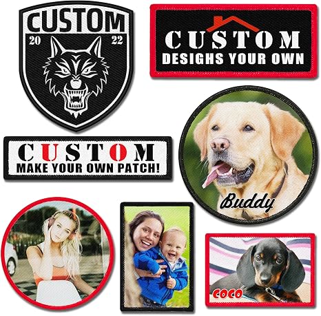 Amazon.com: Parche personalizado para hacer tu propio moral, añade tu foto,  logotipo, velcro de texto, coser o planchar (círculo de 3.1 pulgadas, 5  piezas) : Arte y Manualidades