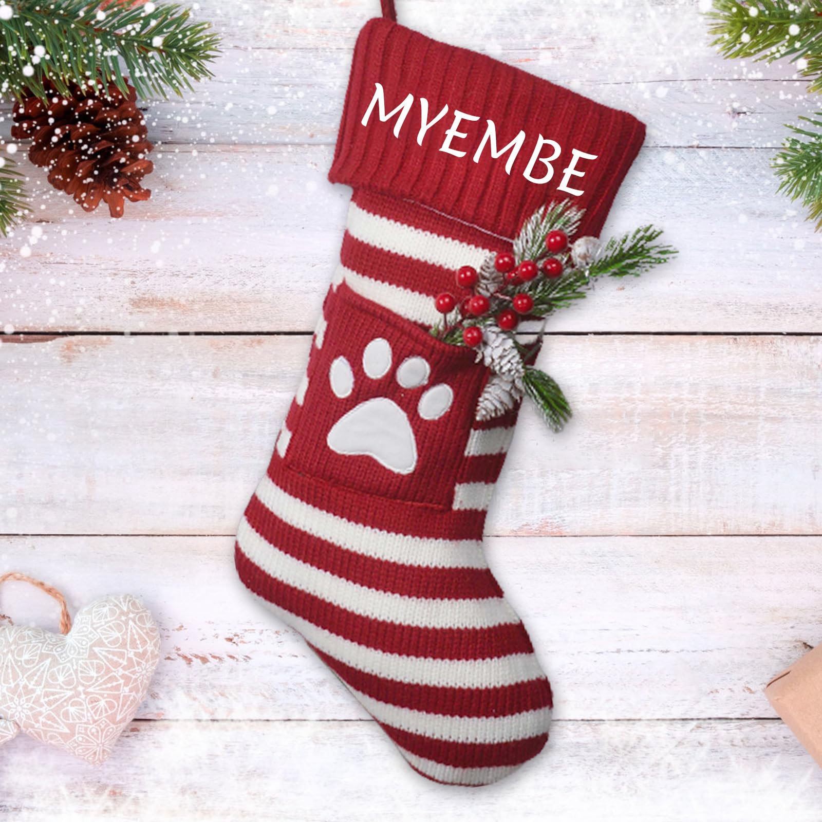 Knitted dog stocking