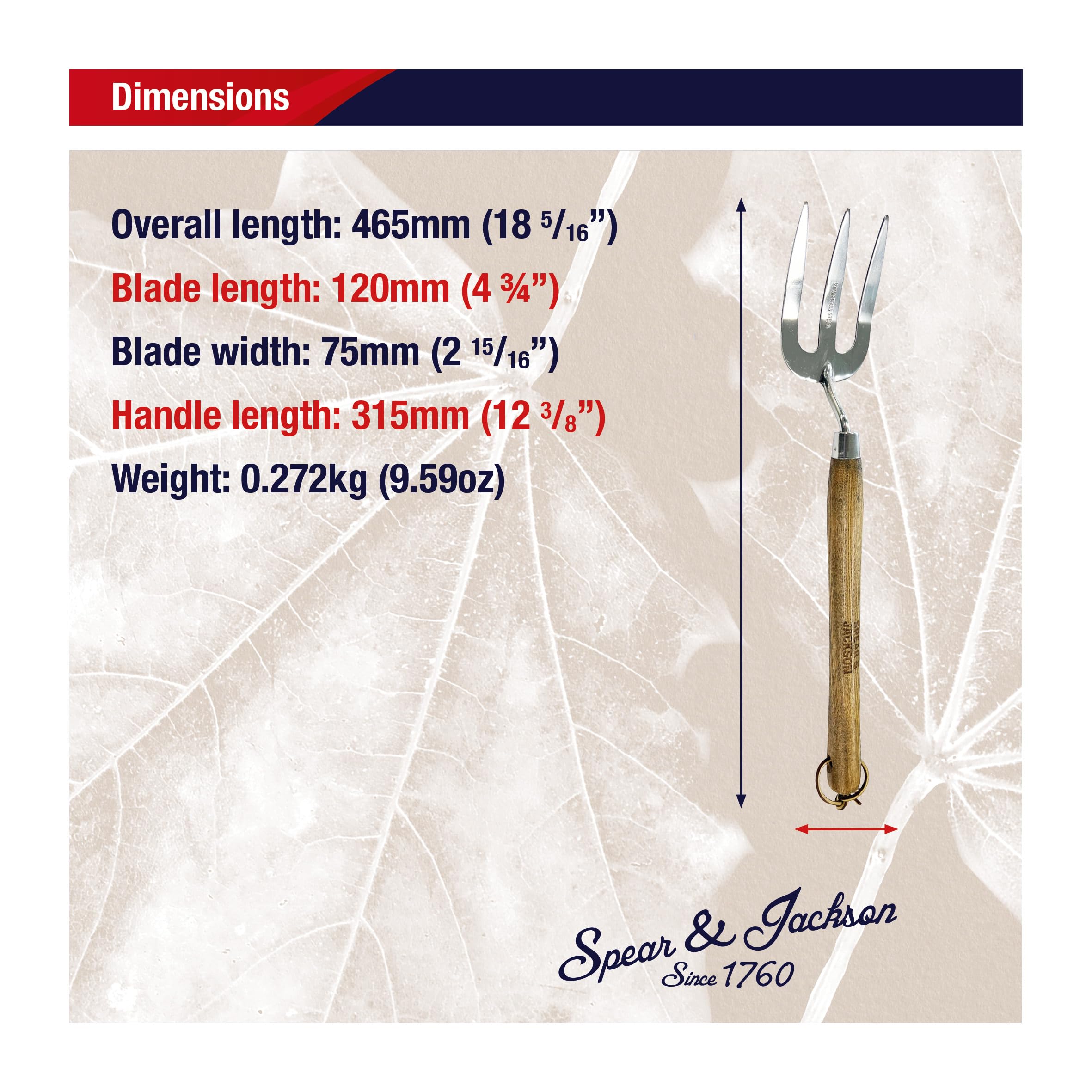 Spear & Jackson Stainless Steel Weed Fork -6 Spear & Jackson Stainless Steel Weed Fork -6