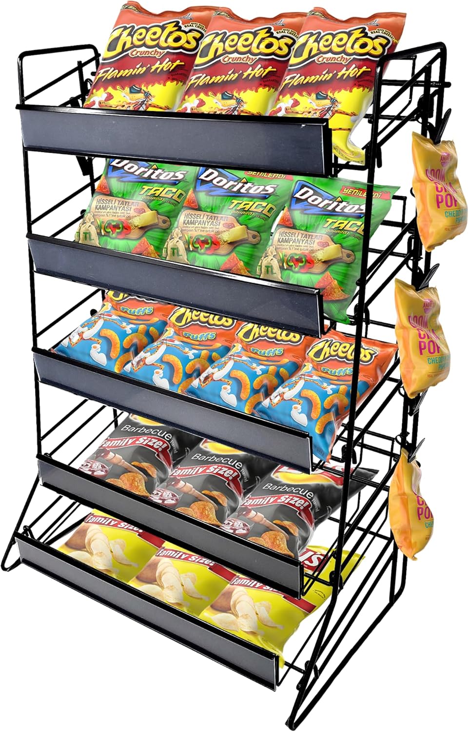 STORE FIXTURES DIRECT Countertop Candy Display Rack, Black