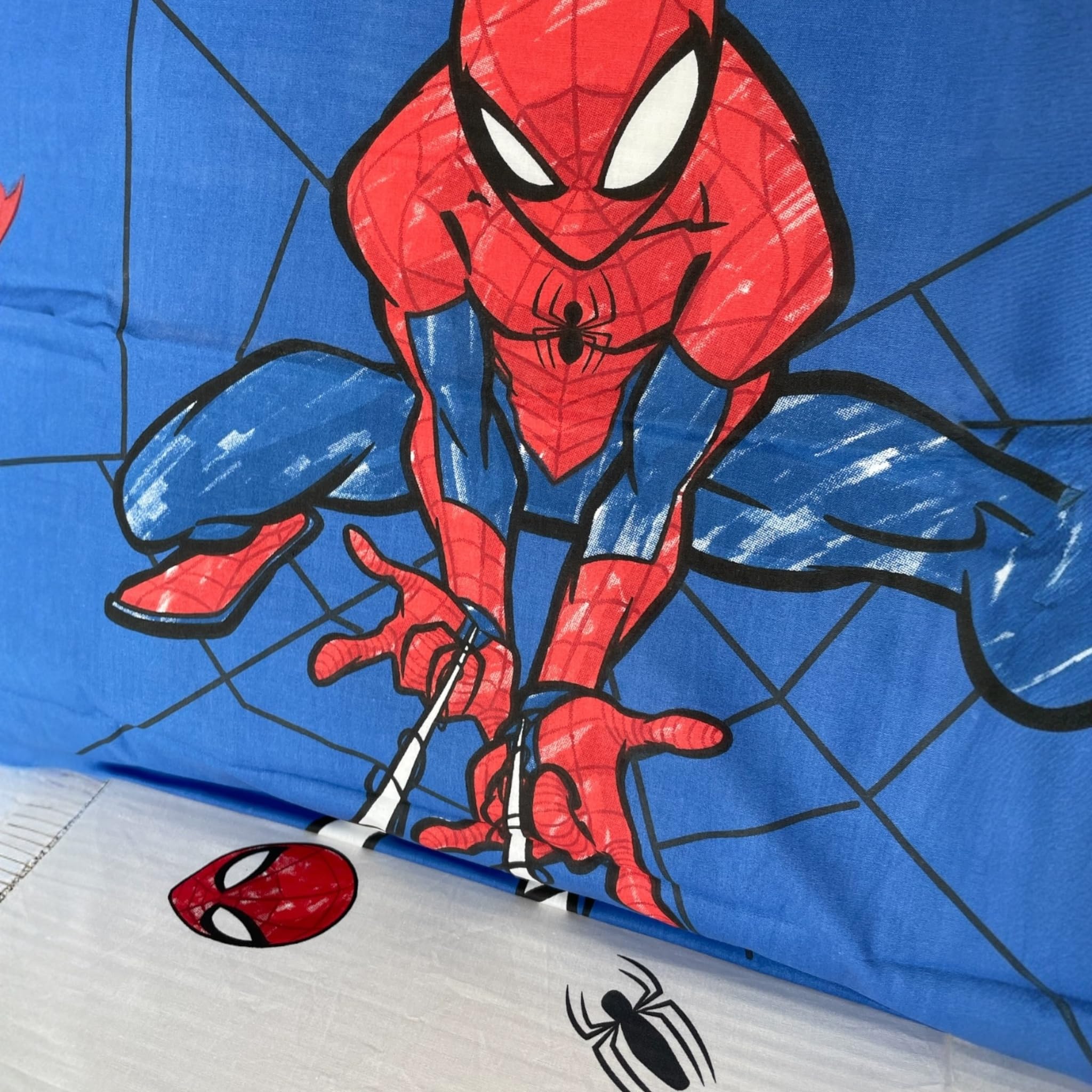 Caleffi Completo Lenzuola Singolo Marvel Spiderman – Biancheria Letto 100% Cotone Per Bambini, America