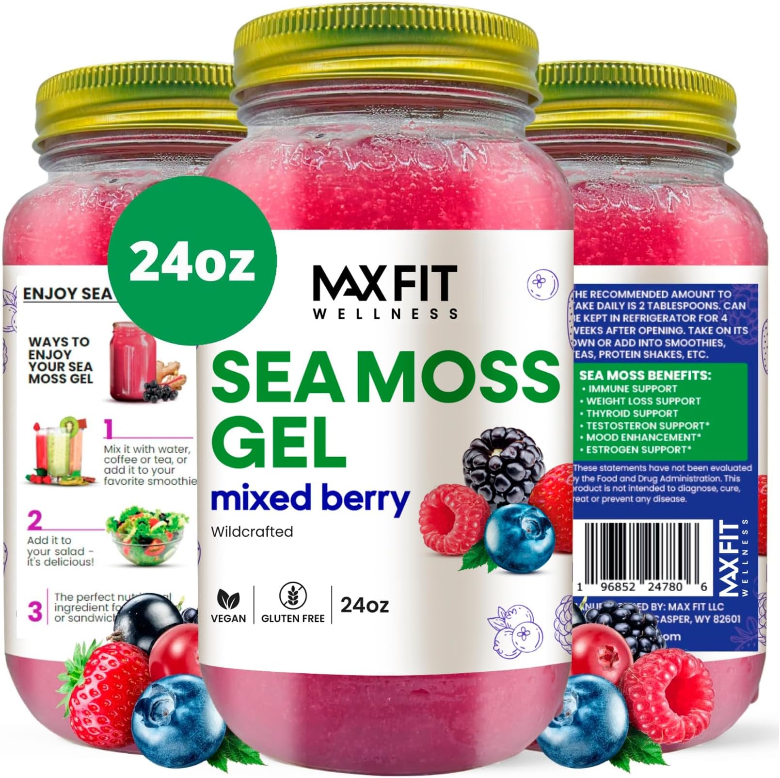 Sea Moss Gel (Mixed Berry)