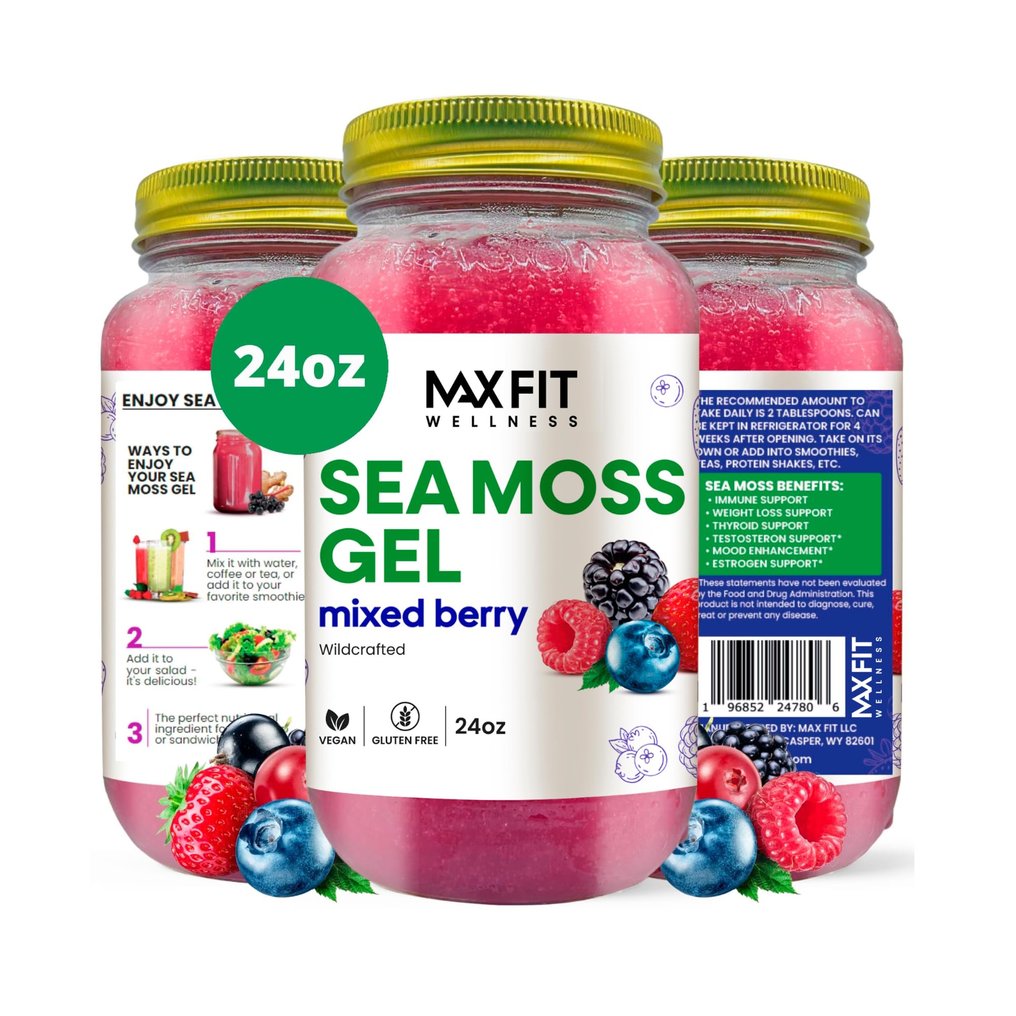 Sea Moss Gel (Mixed Berry)