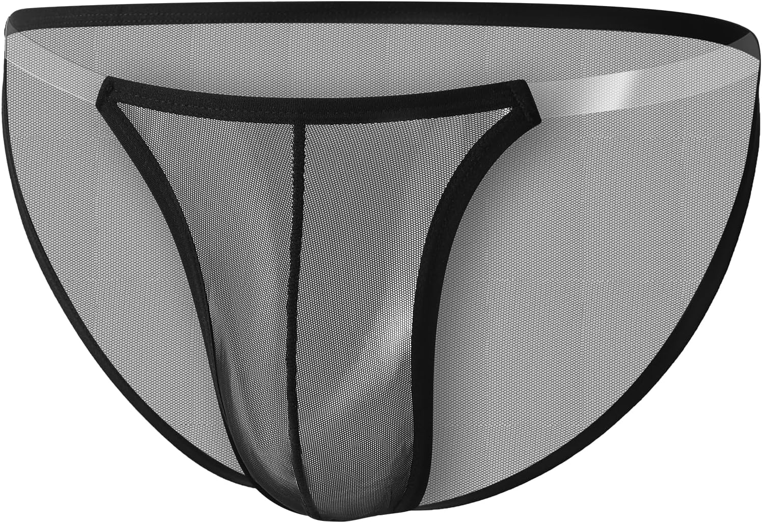 Men's Thin Sheer Transparent Special Invisible Straps Waist Underwear Brief Packs
