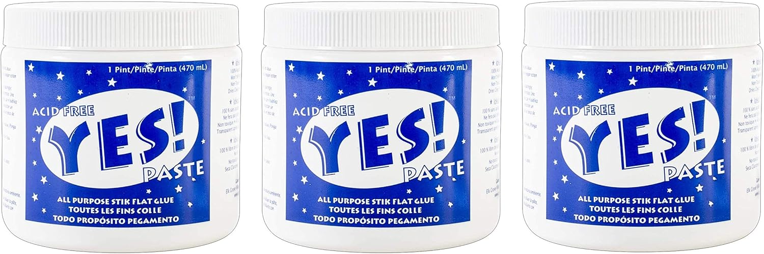 GANE ADH0901 Yes All-Purpose Stik Flat Glue, 1-Pint : Arts, Crafts & Sewing