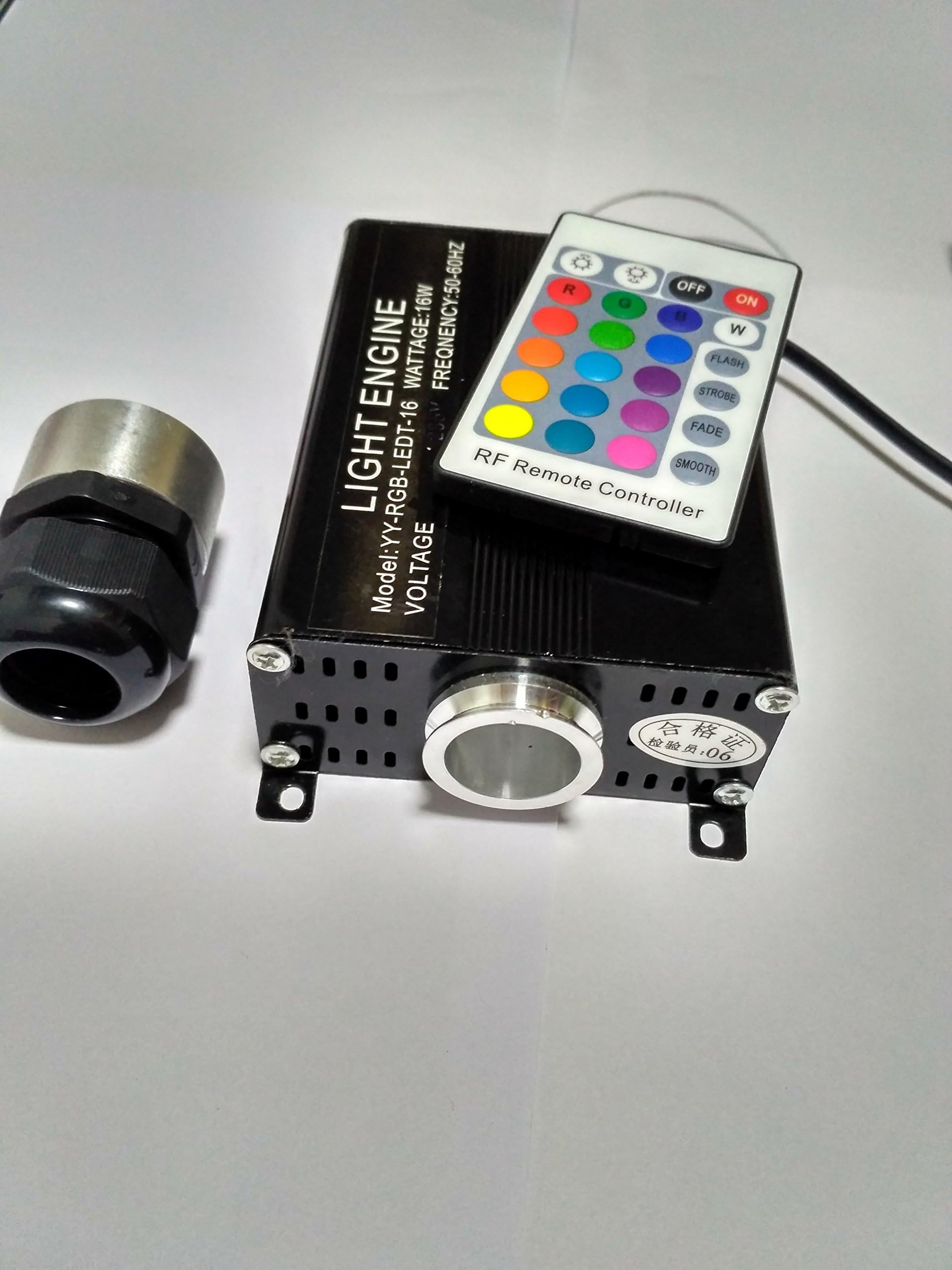 110V 16W RGBW LED Fiber Optic Star Ceiling Light Kit 380 Pcs 3M(0.75+1.0+1.5)+Crystal