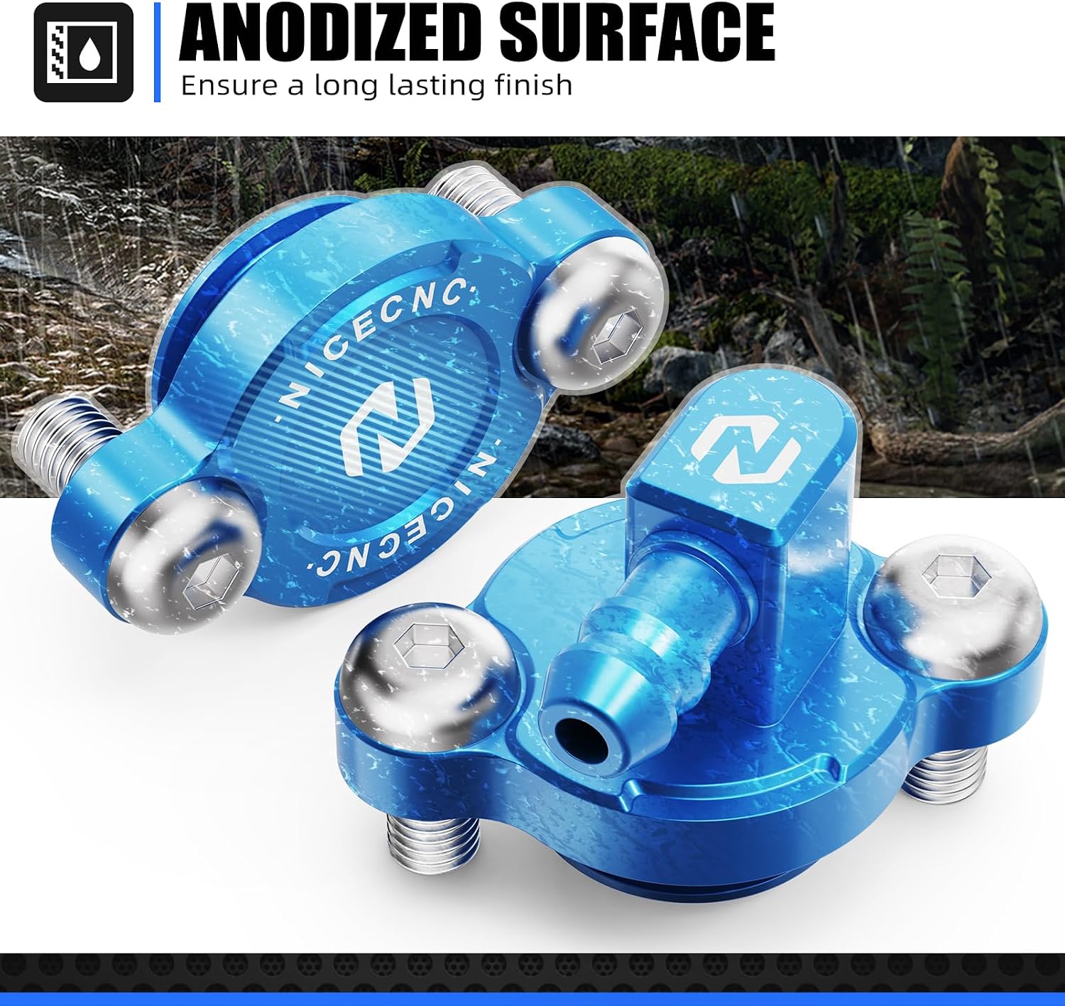 NICECNC Dirt Bike Cylinder Power Válvula Holder Compatible with Yamaha YZ250 1999-2024 YZ250X 2016 2017 2018 2019 2020 2021 2022 2023,Aluminum
