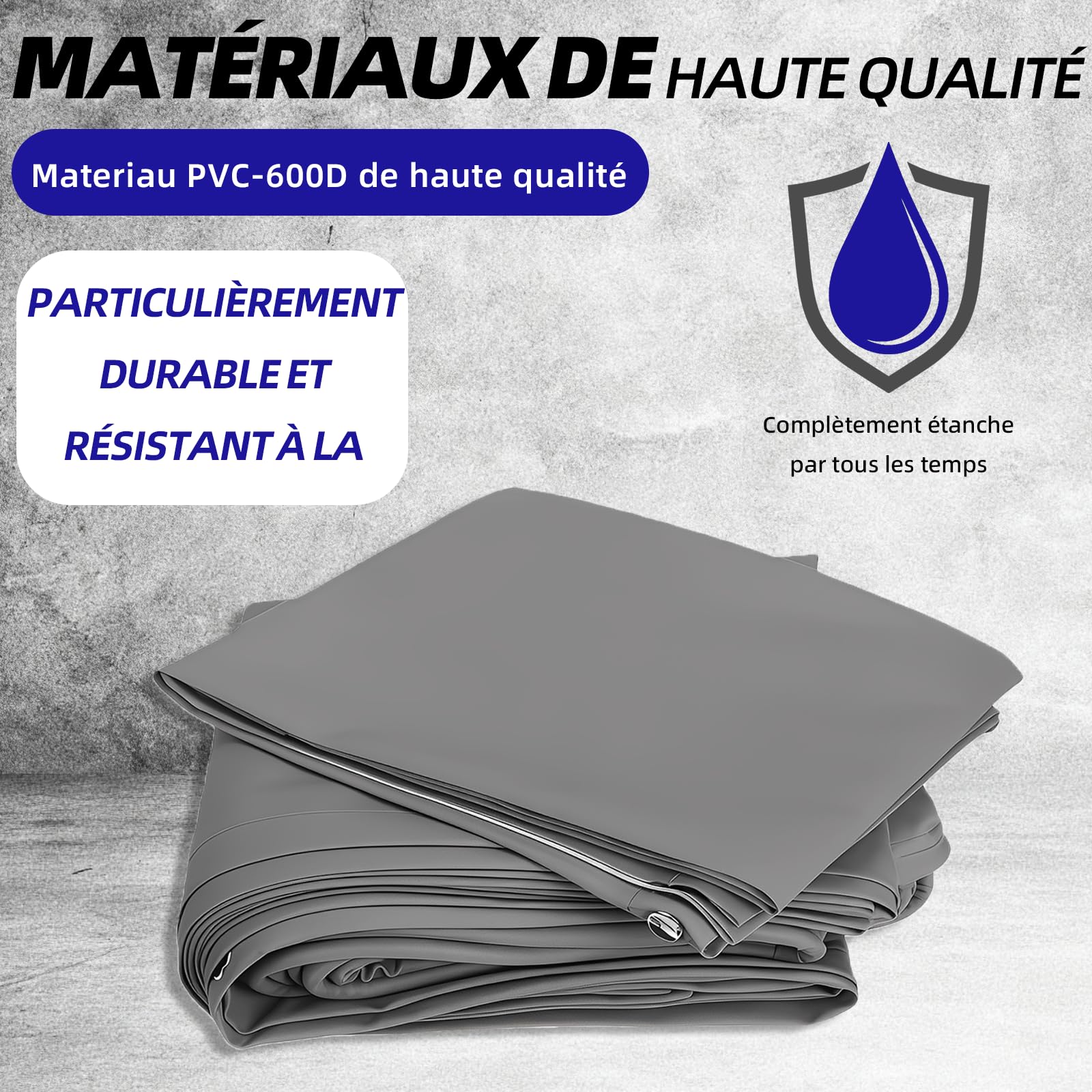 Jupe de Sol pour abri de Camping-Car, Dimensions Standard pour Camping-Cars et fourgons aménagés. Convient aux Camping-Cars et fourgons aménagés. 7 x 0,5 m.