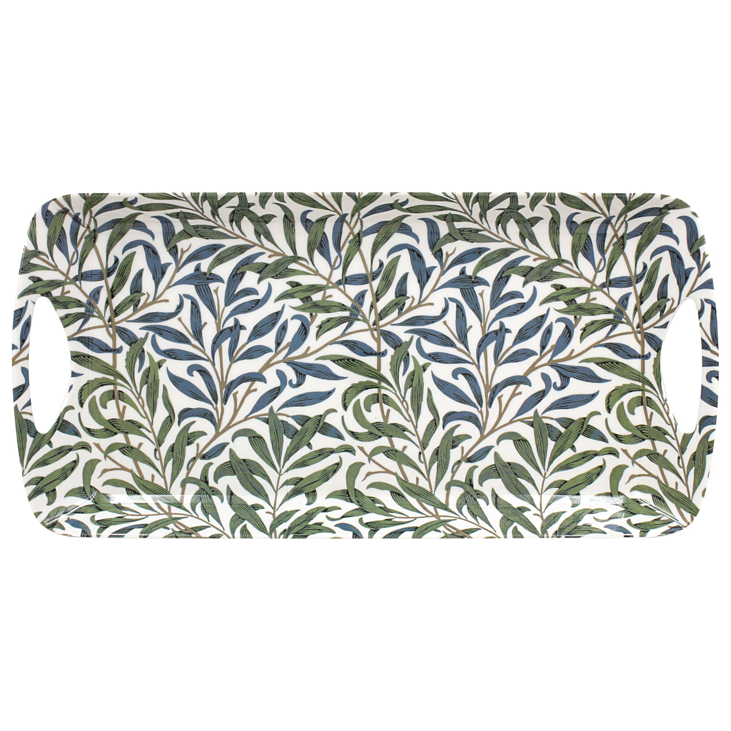 The Leonardo Collection William Morris Willow Bough Tray Medium For Serving Dishes | Serving Trays For Kitchen Accessories | Serving Platter For Serving Food & Tea | Designer Trays for Food Serving