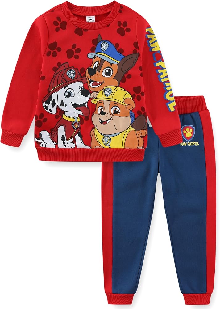 Paw Patrol 남아용 스웨트셔츠 및 바지 투피스 세트 유아부터 큰 아동용 — 사진 1