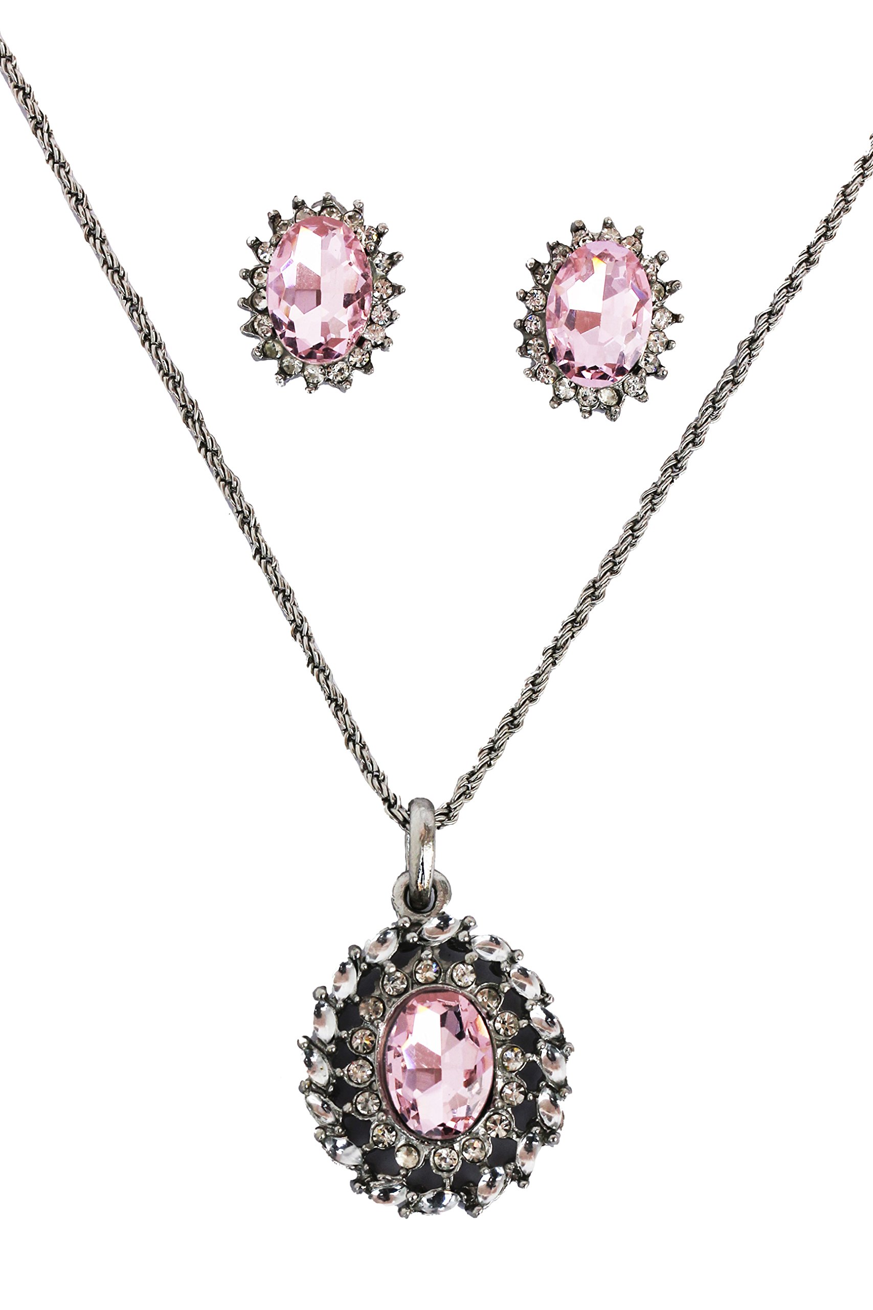 Indian Bollywood delicate Creative Designer Jewelry Pendant Set In Gold And Silver Tone For Women.