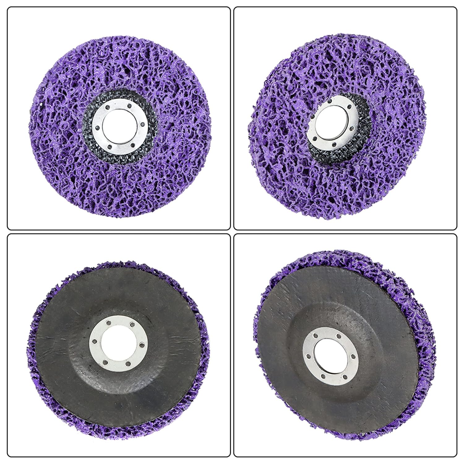 kimllier 10 Packs of 4-1/2 x 7/8 (115 x 22mm) Quick Change Strip Discs Fit for Peeling Off Abrasive Bodies of Various Shapes