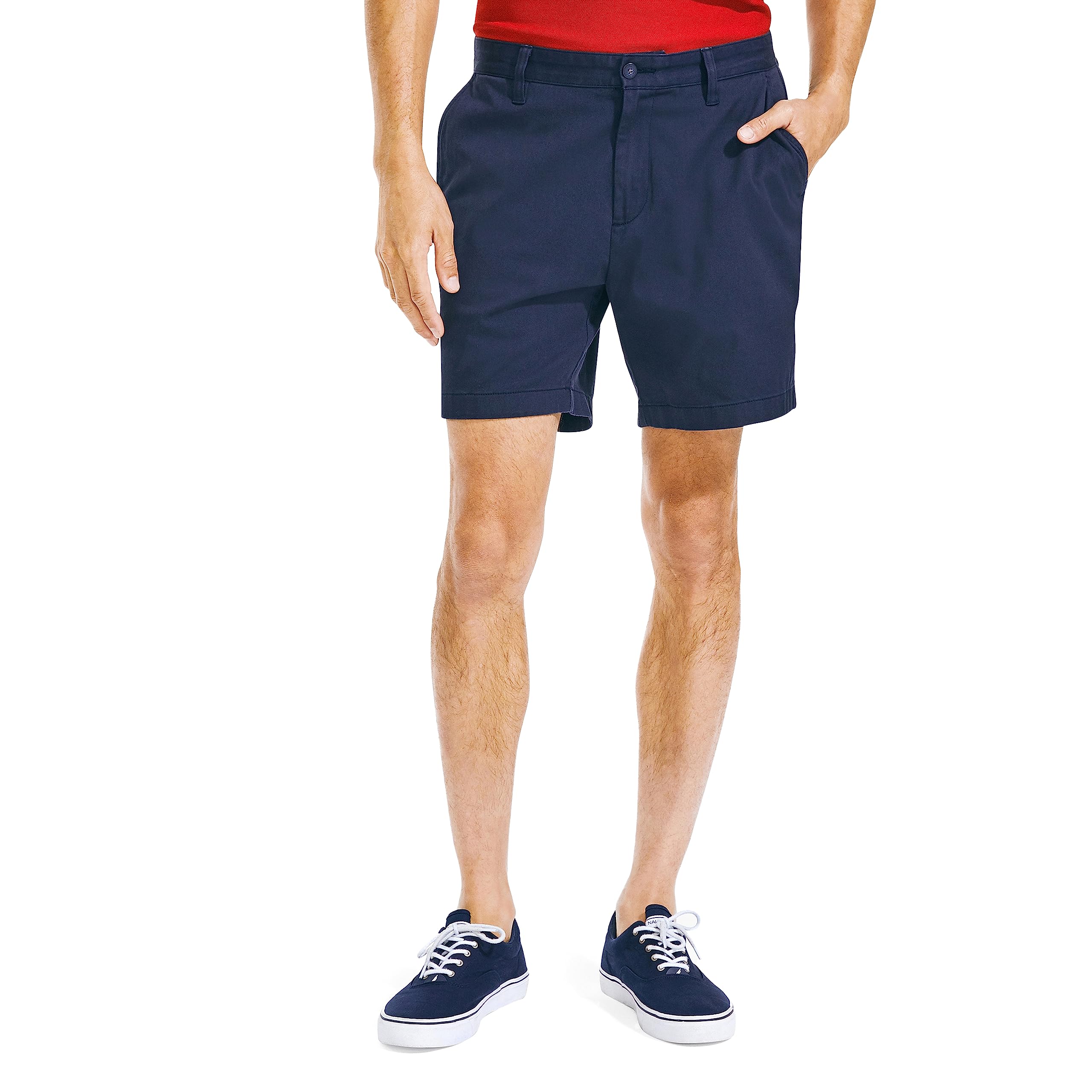 Nautica Men's 6" Deck Casual Shorts, True Navy, 42