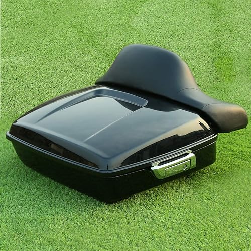 Miniatura 2 de XMT-MOTO - Kit de equipaje de viaje picado negro vívido + almohadilla de respaldo envolvente + estante de montaje para paquete turístico + forros