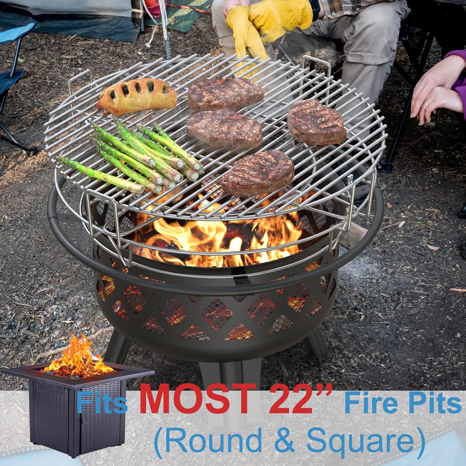 Buy Barbecue Cooking Grate System Grilling Accessory for Solo Stove