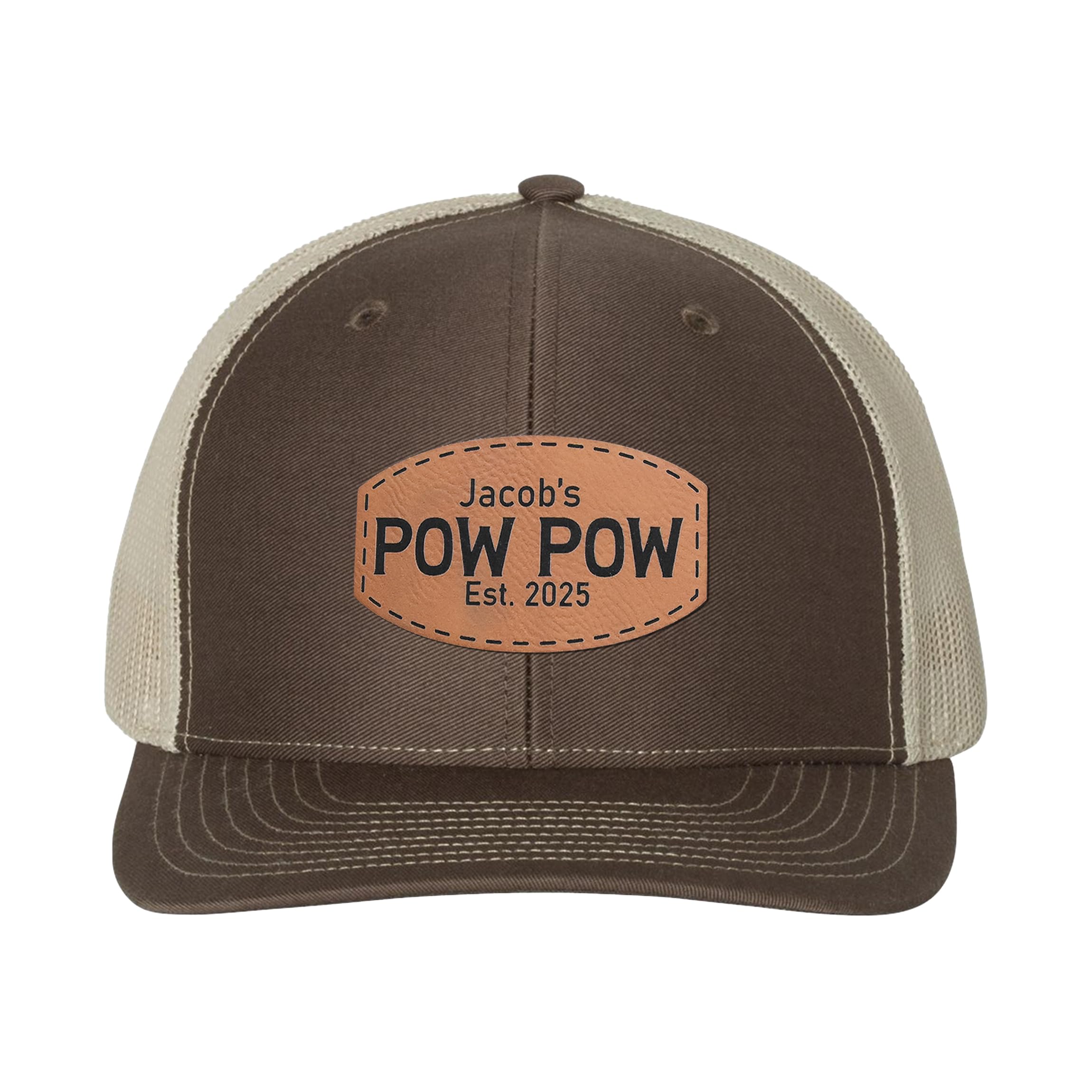 Custom Leather Patch Trucker Hat Personalized Baseball Caps Custom Hats for Men & Women