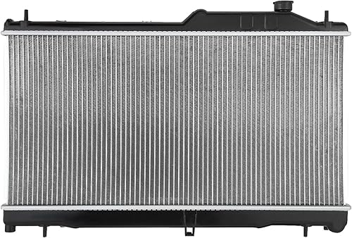 Miniatura 24 de DNA Motoring OEM-RA-1574 Reemplazo de radiador de núcleo de aluminio atornillado estilo OE compatible con 93-98 Impreza AT&MT, 27-1/16 pulgadas