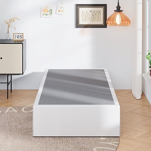 Miniatura 71 de Marco de cama de metal California King, plataforma de almacenamiento resistente de 14 pulgadas con soporte de listones de acero de 2500 libras,