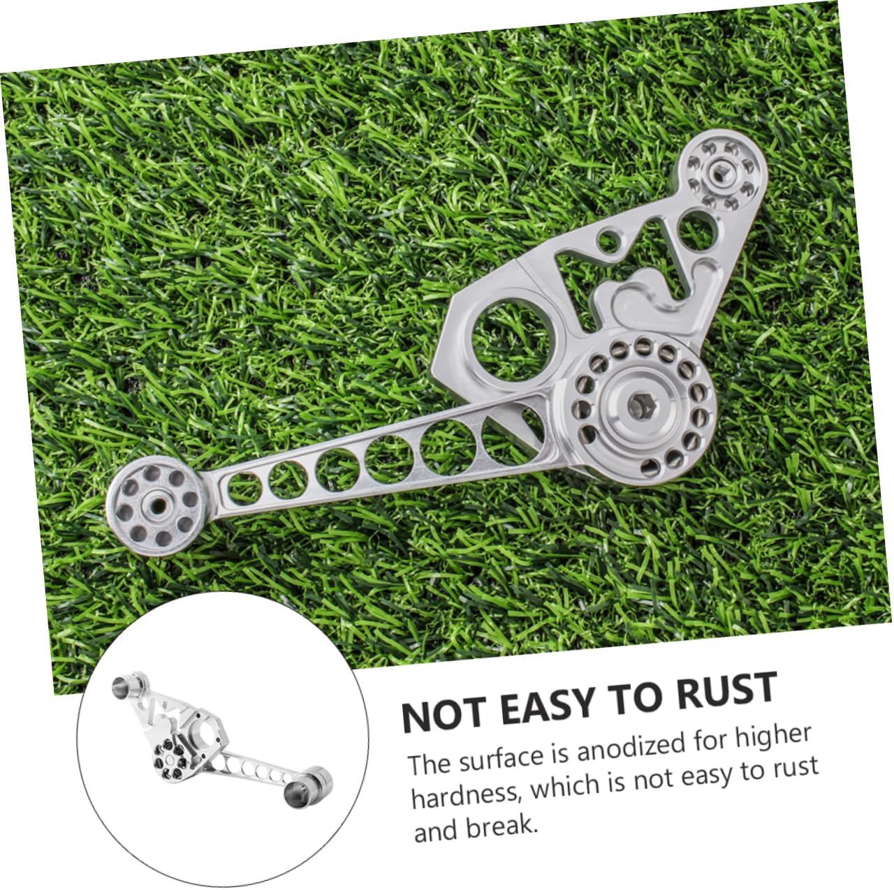 Happyyami 1pc Lightweight Bike Modification Anodized Aluminum Alloy Guide Chain Tensioner for Riding Enthusiasts