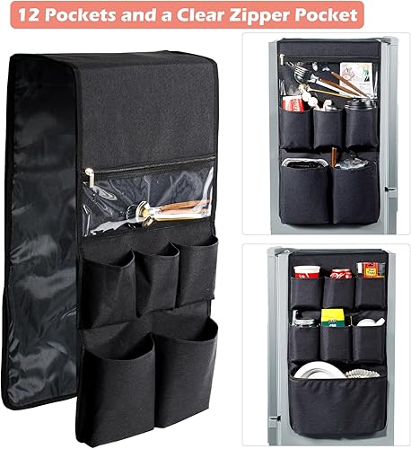 Miniatura 4 de Organizador doble sobre el refrigerador para dormitorio y oficina, organizador de nevera, artículos esenciales de habitación para estudiantes