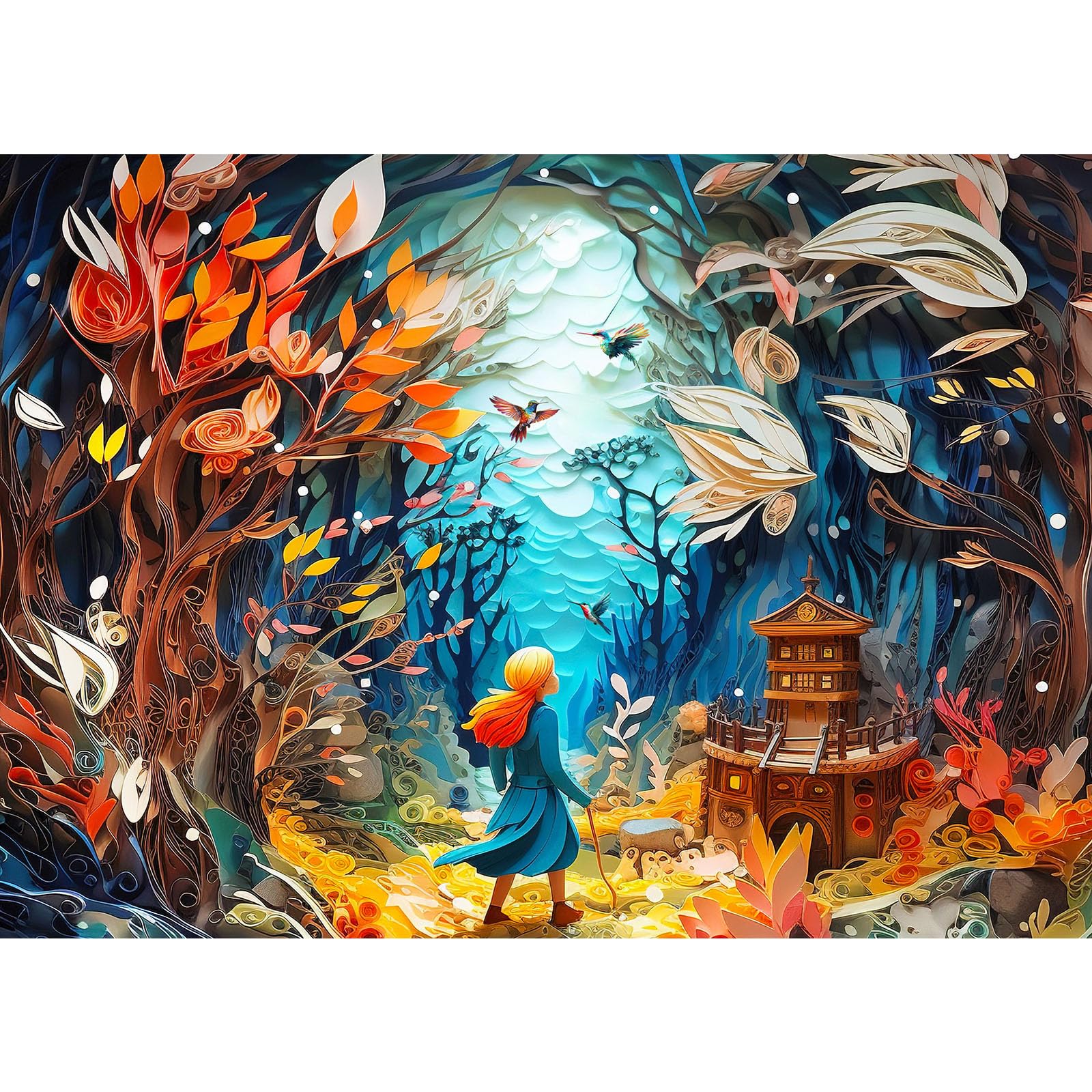 TangMosaic 1000 Teile Puzzle Für Erwachsene – Tier-Motiv, Staubarm, Fertig 70x50 Cm