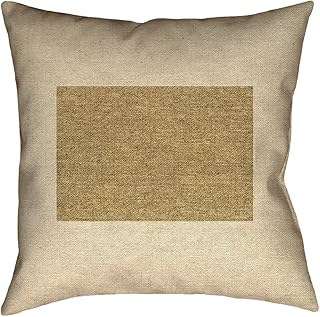ArtVerse Katelyn Smith Wyoming Canvas 18" x 18" (Pillow Cover Only) Pillow-Poly Twill Double Sided Print with Concealed Zi...