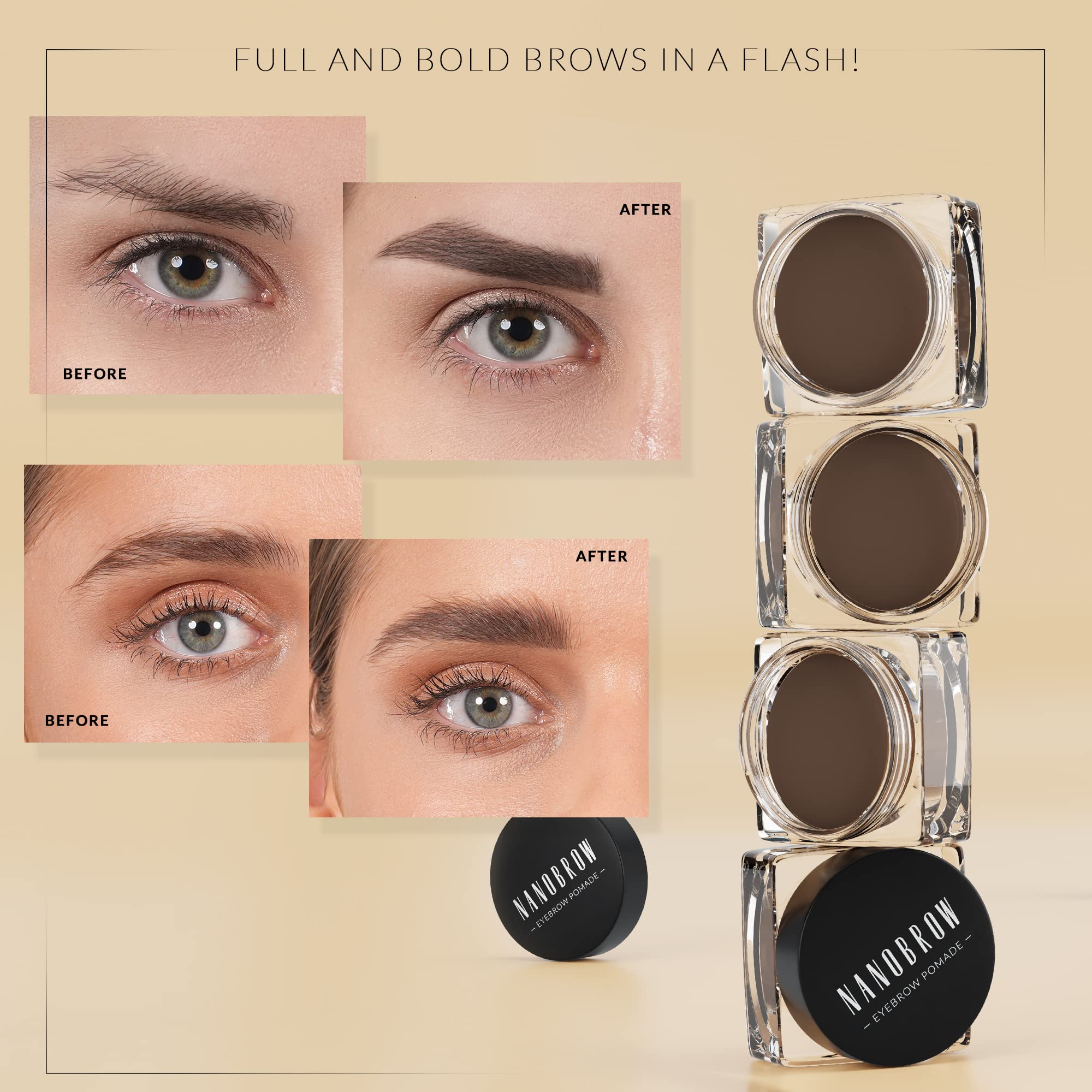 Amazon.com : Nanobrow Eyebrow Pomade - Waterproof Brow Pomade