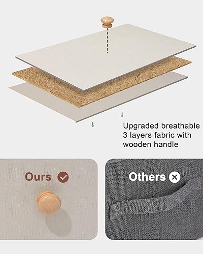 Miniatura 5 de Crestlive Products Cajonera alta, torre de almacenamiento de 7 cajones de tela, cómodas - Unidad organizadora vertical para dormitorio, pasillo,