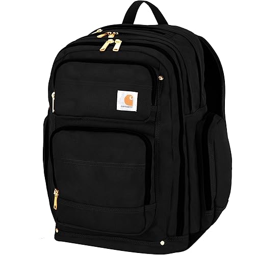 Carhartt Legacy Deluxe Work Backpack with 17-Inch Laptop Compartment, Black