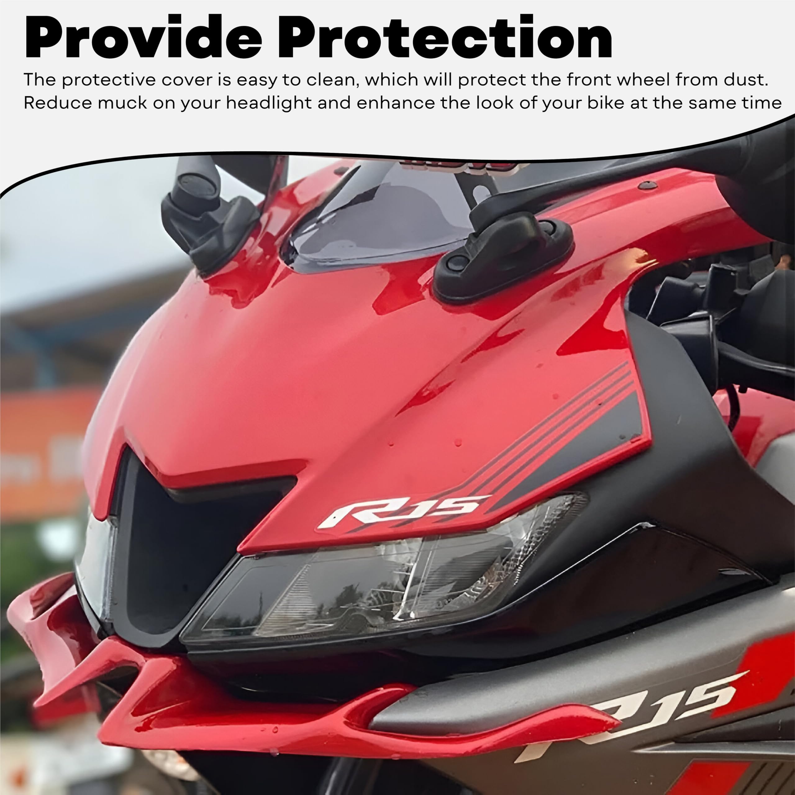 OBEROI'S TRADERS Flexible Large Winglet for Yamaha R15 V3 (Red) - Image 2 thumbnail