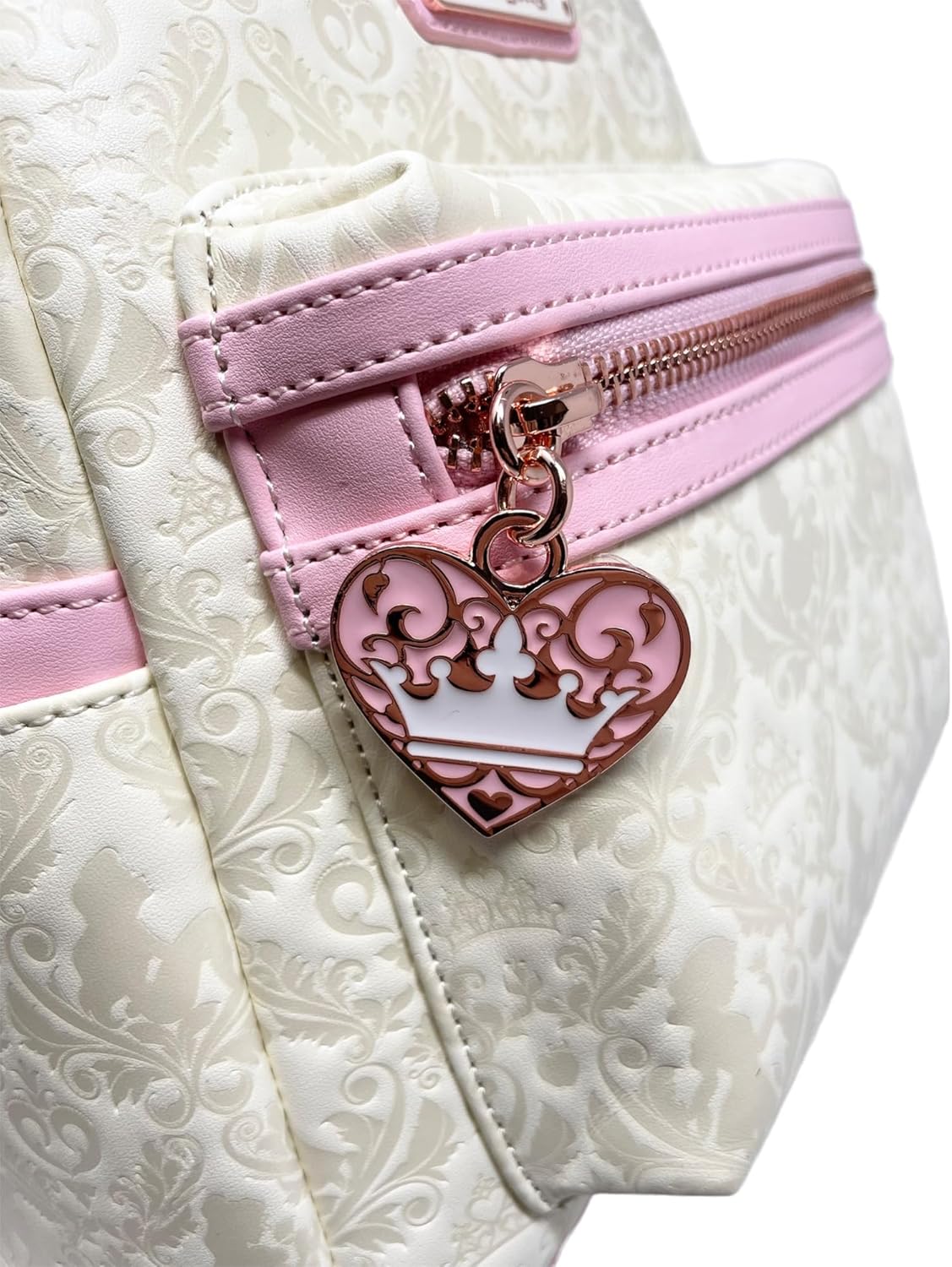Loungefly Disney Princesses Damask Debossed Womens Double Strap Shoulder Bag Purse