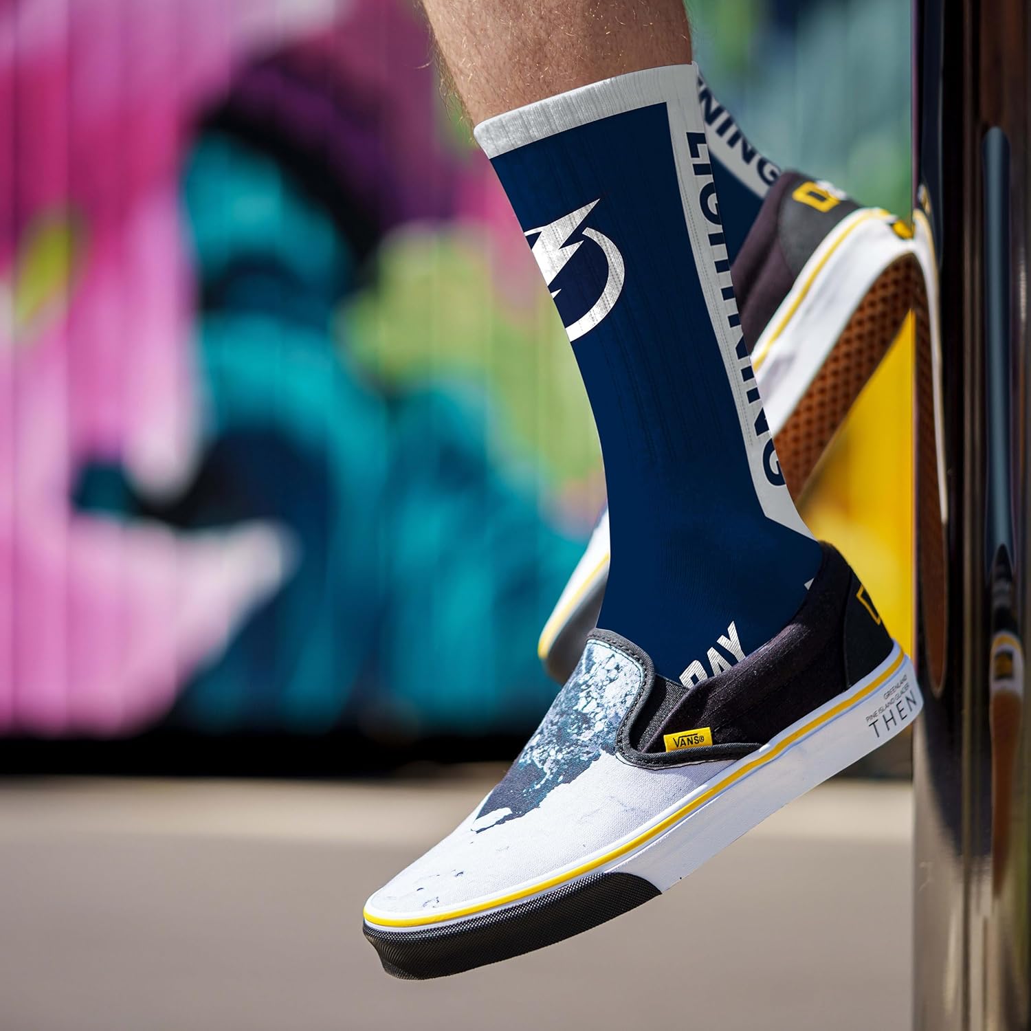 For Bare Feet MVP Crew Sock NHL Large - Image 3