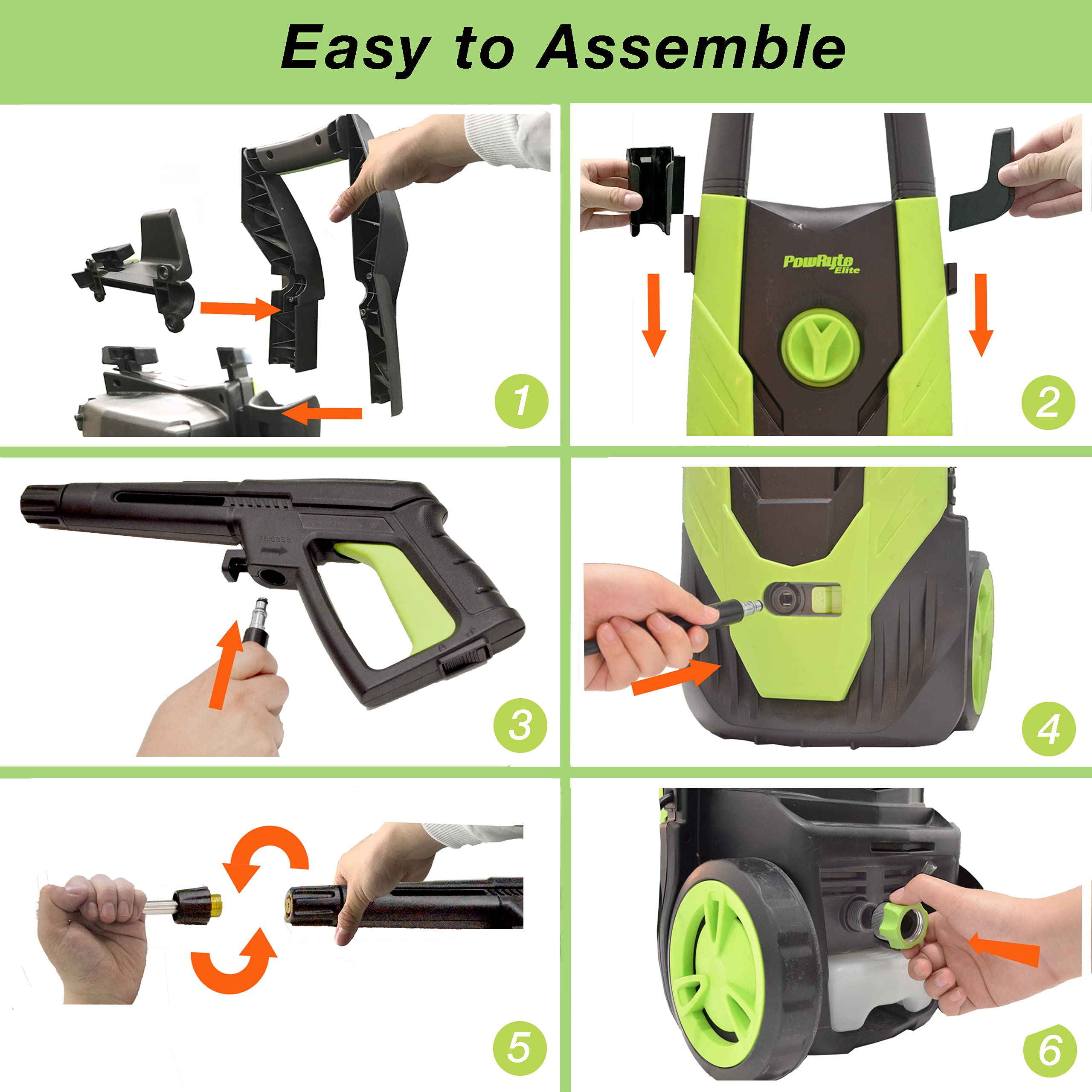 Earthwise Electric Pressure Washer, 1650 PSI With Dual Operation And