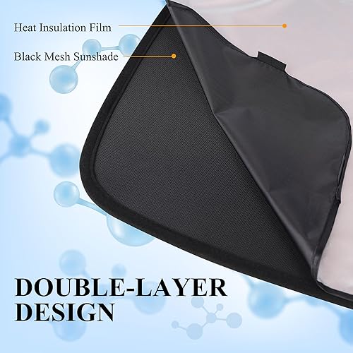 Miniatura 3 de Parasol para techo modelo Y de Tesla, con aislamiento UV, plegable, con bolsa de almacenamiento, accesorios Tesla modelo Y 2020-2023