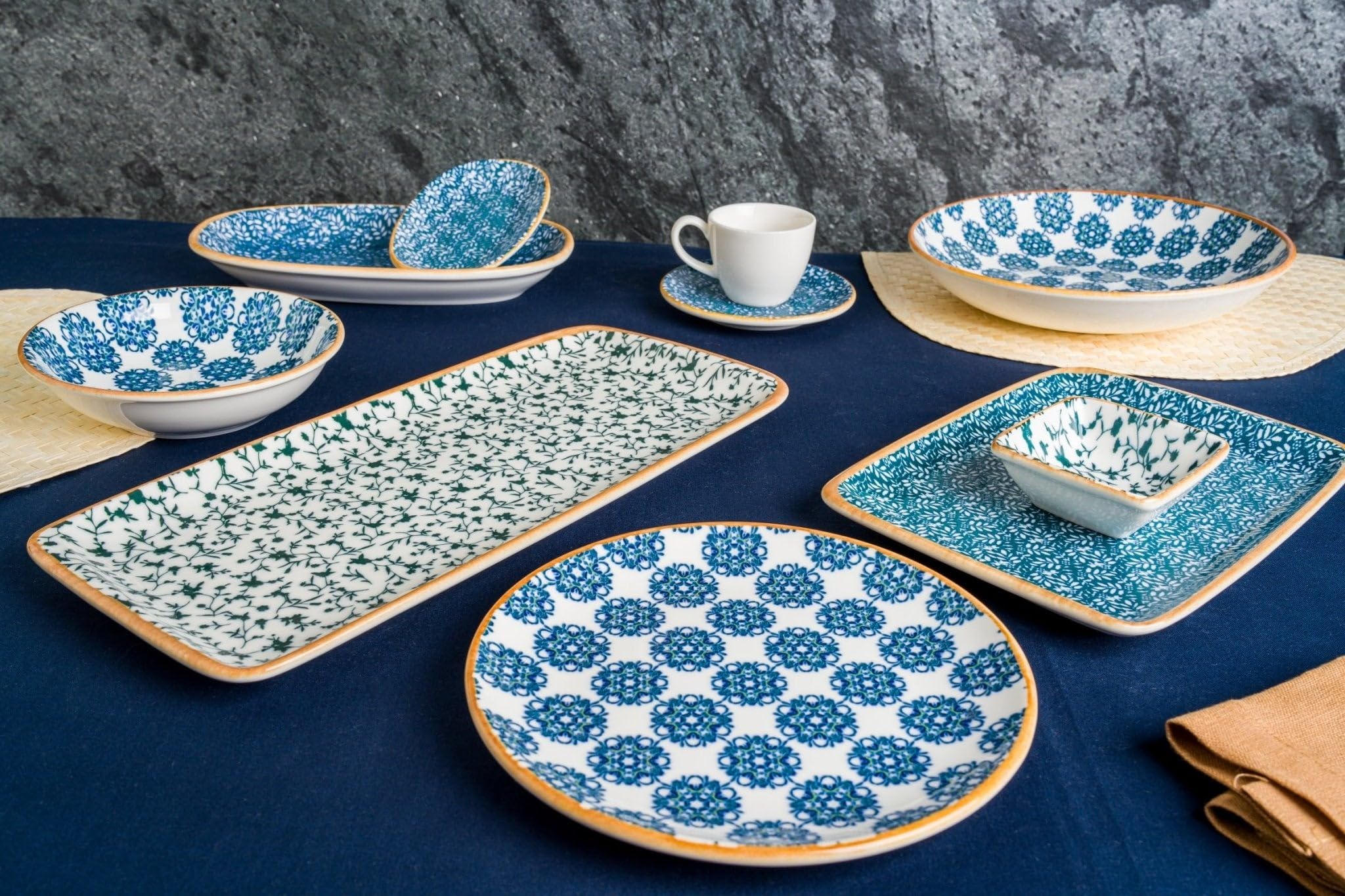 Assiettes à Dessert Bonna Sway - Porcelaine - 21cm - Lot De 6