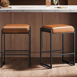 26 Black and White Kitchen Ideas That Never Go Out of Style 49 VASAGLE EKHO Collection - Bar Stools Set of 2, Counter Height Bar Stools...