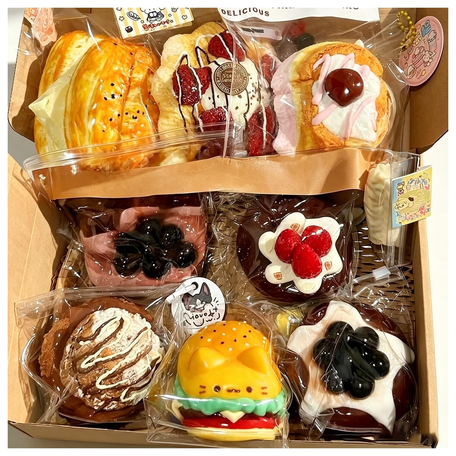 Amazon.co.jp: Huiwenli めろジョイ スクイーズ おもちゃ 8個セット
