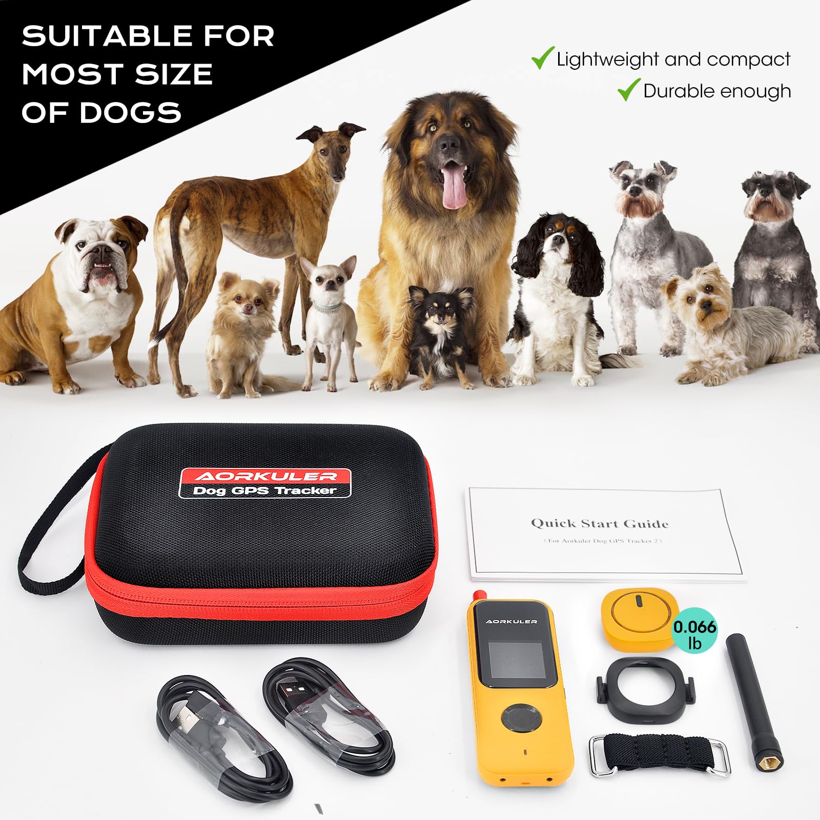 Outdoor Dog GPS Tracker: Brak miesięcznych opłat, nie wymaga telefonu ani sygnału komórkowego, śledzenie w czasie rzeczywistym dla odległych i wiejskich obszarów, turystyka, kemping, farmy i duże