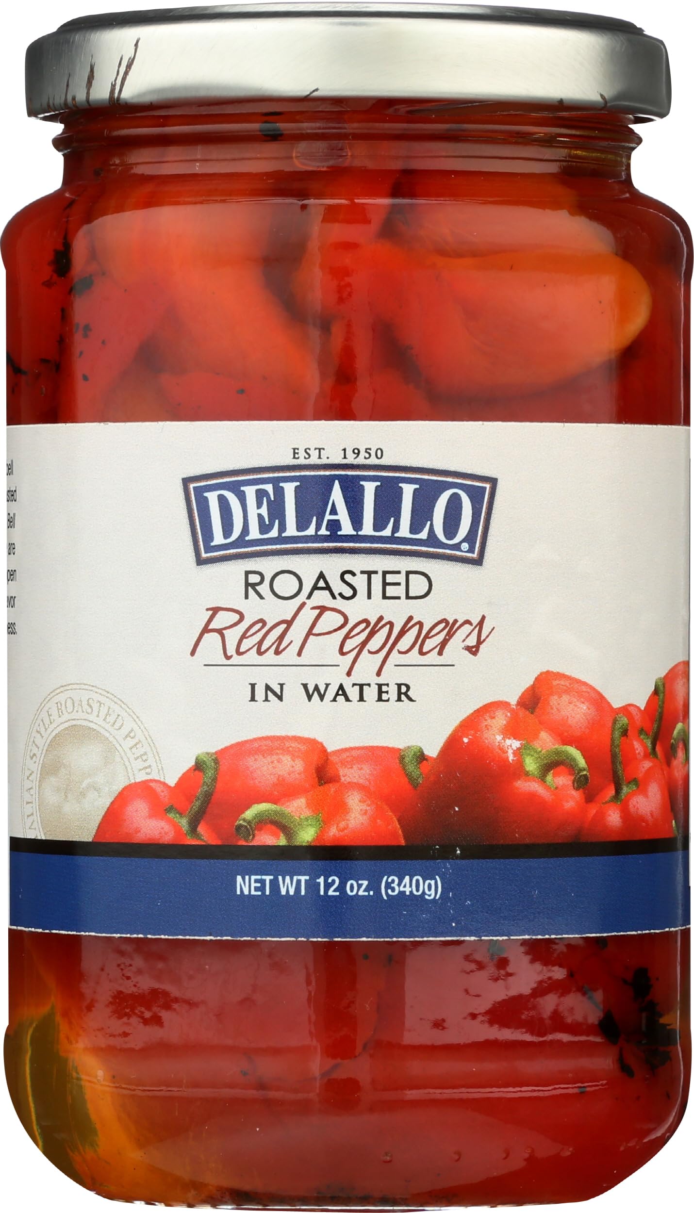 DELALLO Roasted Red Peppers, 12 OZ