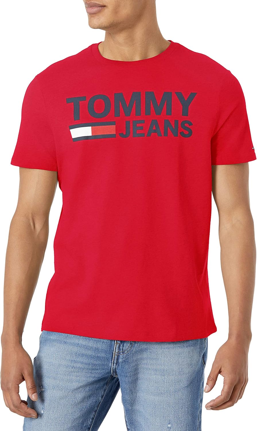 Tommy Hilfiger Mens Short Sleeve Tommy Jeans Logo T-Shirt - Image 2