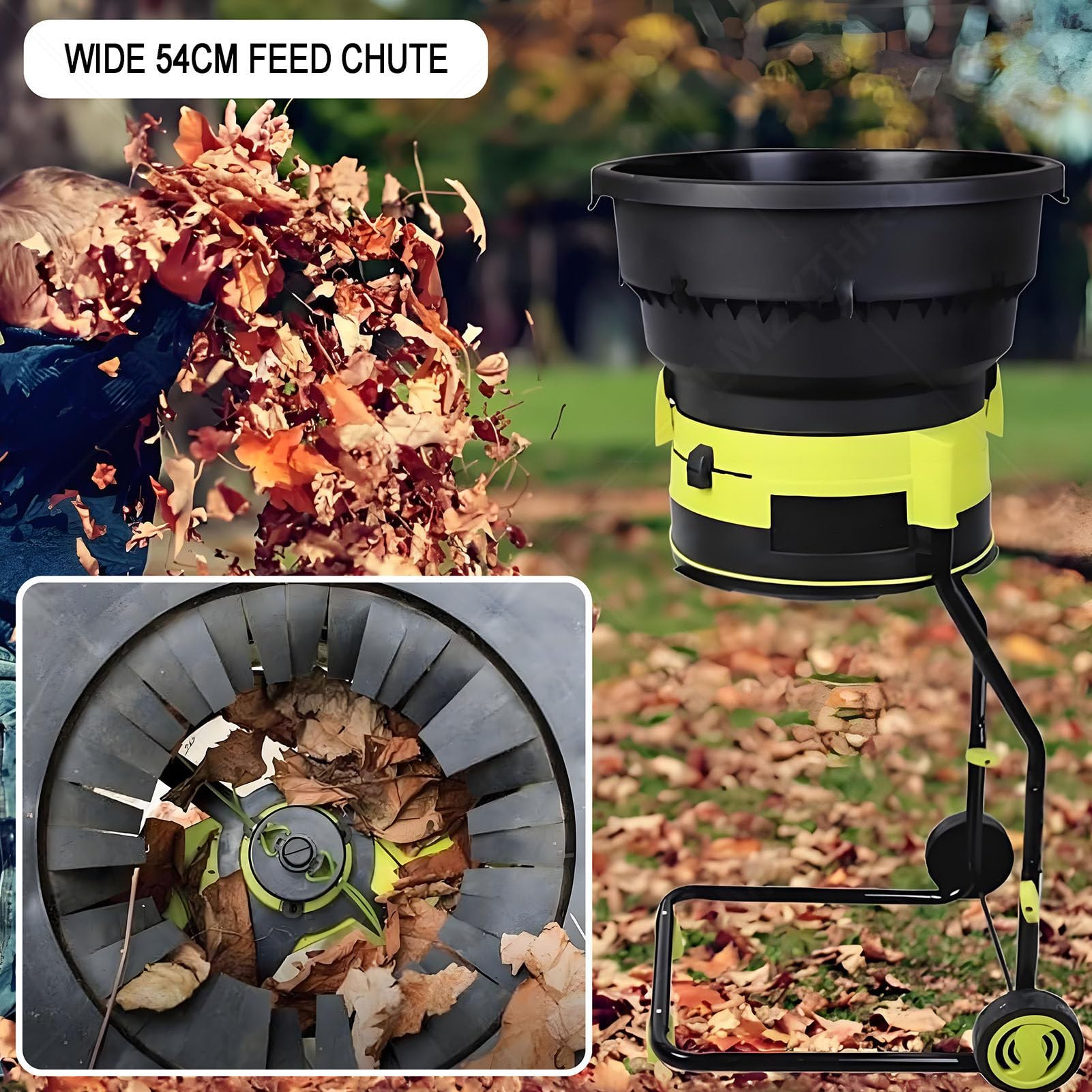 Biotrituratore Elettrico Tritafoglie 2500w 30m