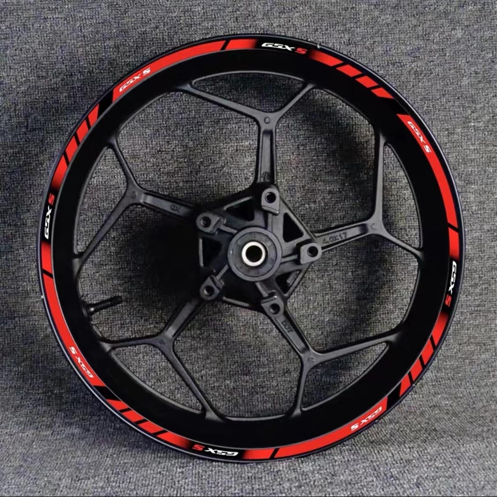 Motorcycle Wheel Rim Hub Decal Decoration Set for Suzuki GSX-S750 GSX750S GSXS750 Gsxs 750 S750 Decorative(Color6)