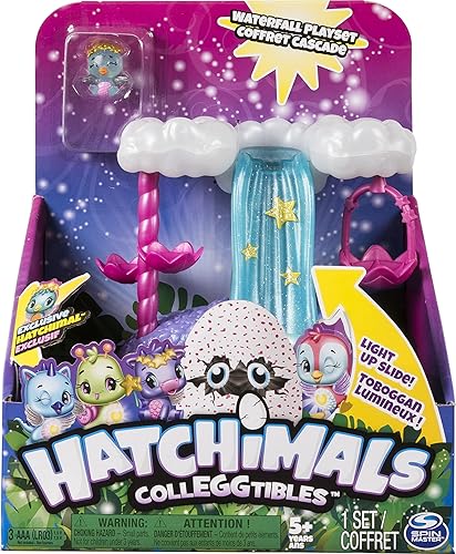 Hatchimals CollEGGtibles, juego de cascada con luces y una exclusiva temporada 4 CollEGGtible, para edades de 5 años en adelante