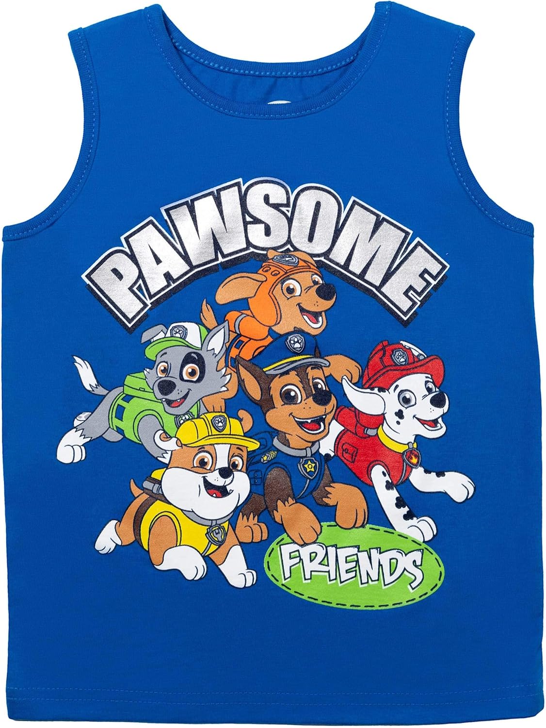 Nickelodeon Paw Patrol 4 Piece Mix n' Match Tank Top T-Shirt & Shorts Set: Clothing, Shoes & Jewelry